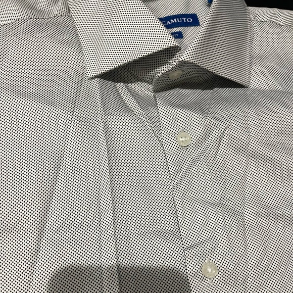 NWT Vince Camuto Dress Shirt Black dotted shirt Sz 15.5 - Picture 8 of 11